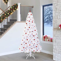 Albero di Natale artificiale Bianco 240 cm PVC e Acciaio 3426785