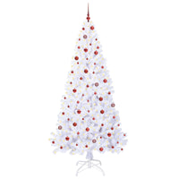 Albero di Natale artificiale Bianco 240 cm PVC e Acciaio 3426785