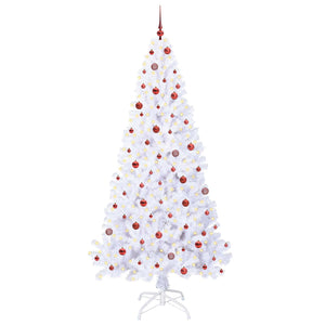 Albero di Natale artificiale Bianco 240 cm PVC e Acciaio 3426785