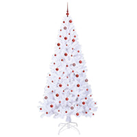 Albero di Natale artificiale Bianco 240 cm PVC e Acciaio 3426785