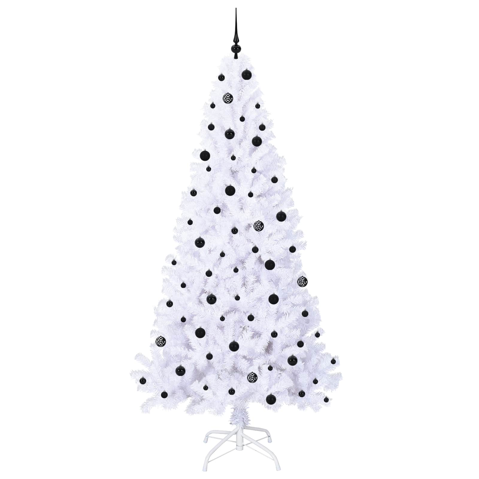 Albero di Natale artificiale Bianco 240 cm PVC e Acciaio 3426786