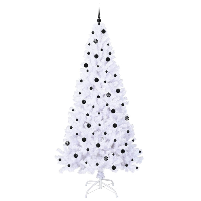 Albero di Natale artificiale Bianco 240 cm PVC e Acciaio 3426786
