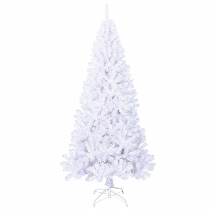 Albero di Natale artificiale Bianco 240 cm PVC e Acciaio 3426786
