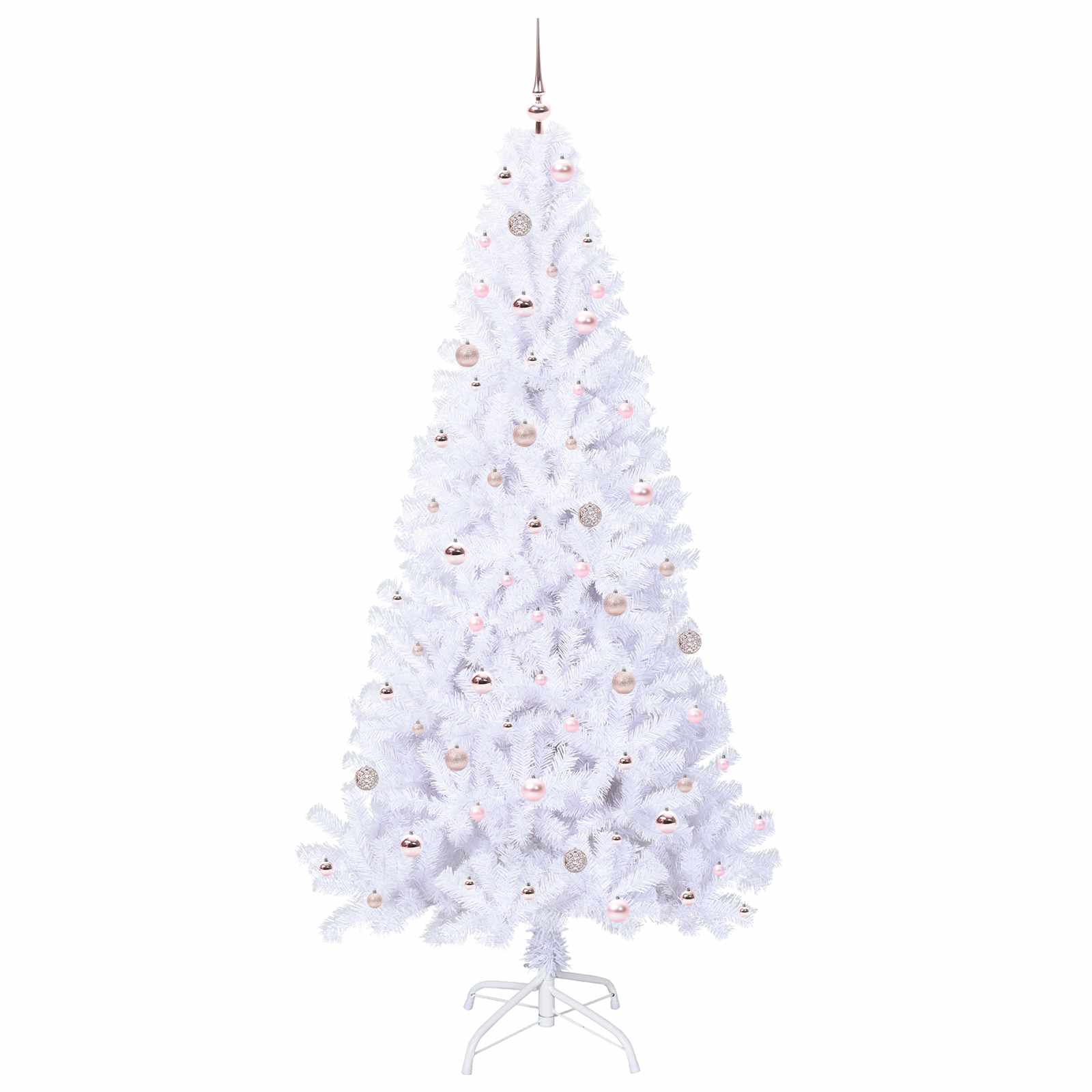 Albero di Natale artificiale Bianco 240 cm PVC e Acciaio 3426787