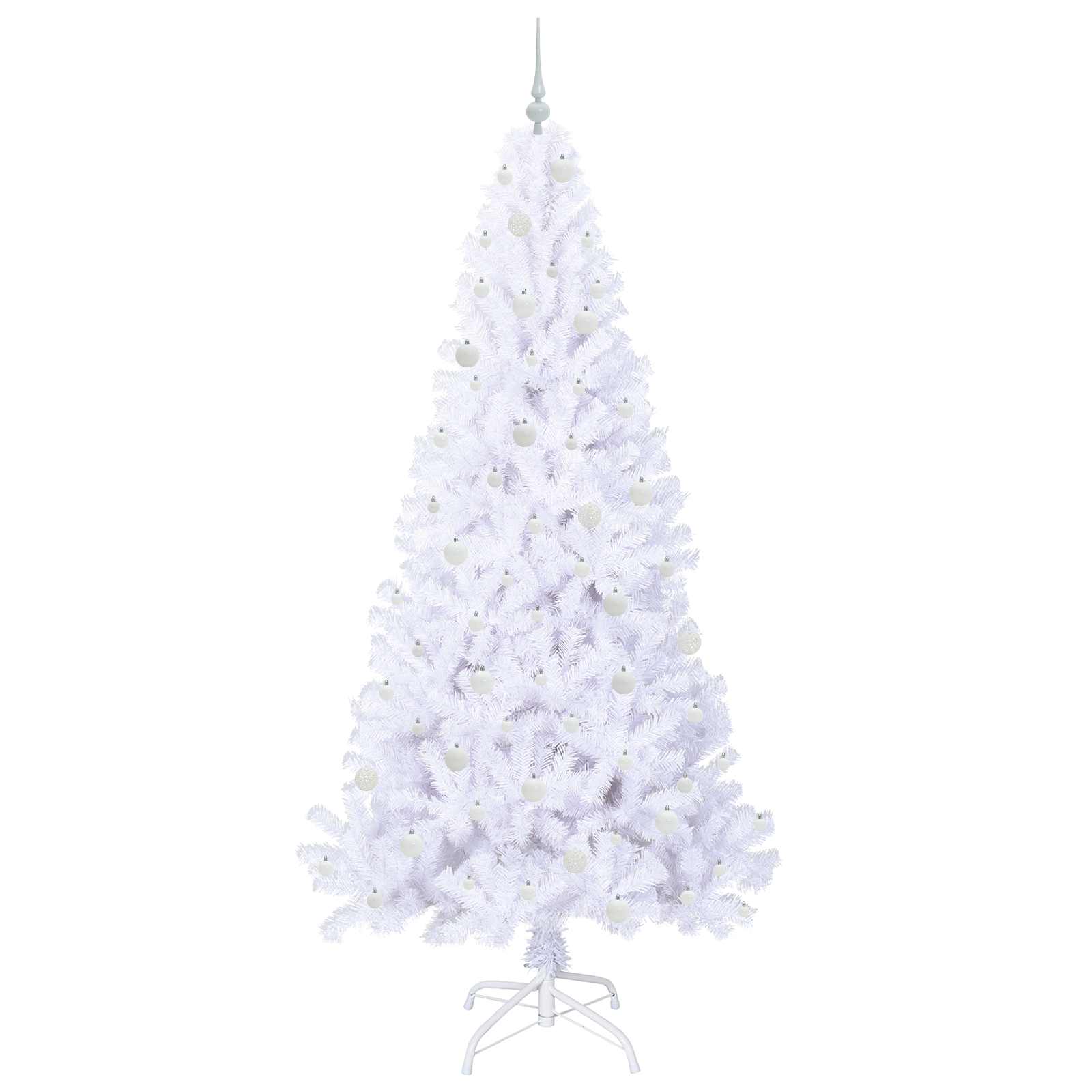 Albero di Natale artificiale Bianco 240 cm PVC e Acciaio 3426788