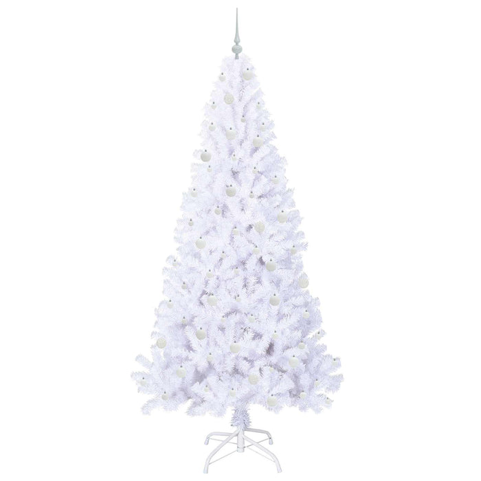 Albero di Natale artificiale Bianco 240 cm PVC e Acciaio 3426788