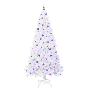 Albero di Natale artificiale Bianco 240 cm PVC e Acciaio 3426791