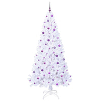 Albero di Natale artificiale Bianco 240 cm PVC e Acciaio 3426791
