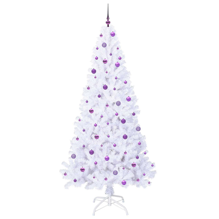 Albero di Natale artificiale Bianco 240 cm PVC e Acciaio 3426791