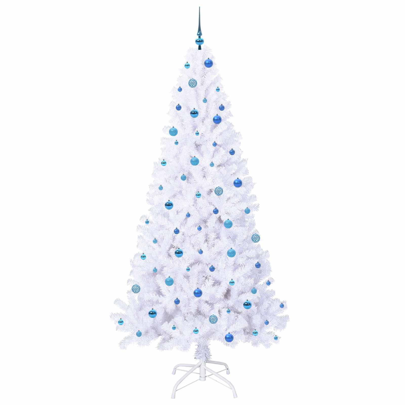 Albero di Natale artificiale Bianco 240 cm PVC e Acciaio 3426792