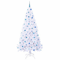 Albero di Natale artificiale Bianco 240 cm PVC e Acciaio 3426792