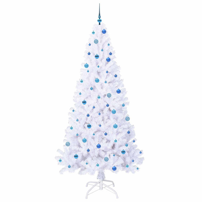 Albero di Natale artificiale Bianco 240 cm PVC e Acciaio 3426792