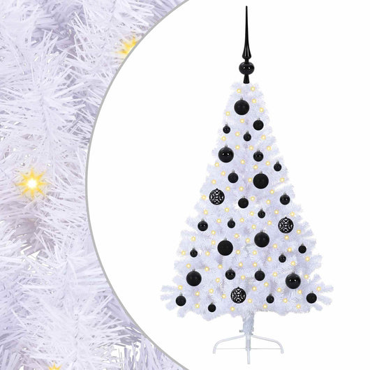 Albero di Natale artificiale Bianco 120 cm PVC e Acciaio 3426795