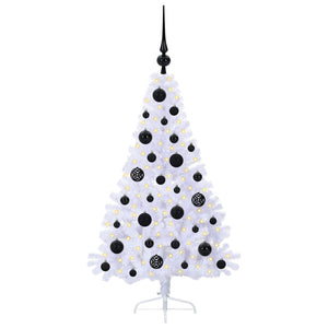 Albero di Natale artificiale Bianco 120 cm PVC e Acciaio 3426795