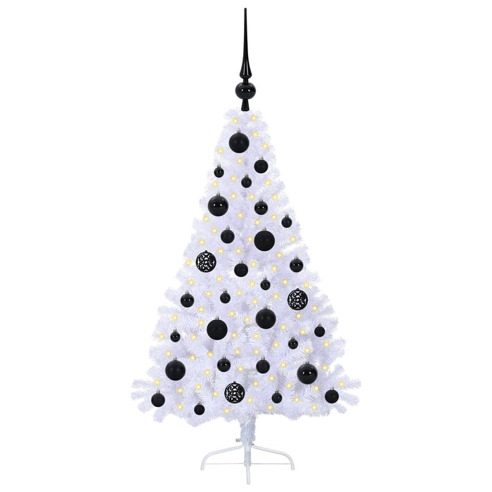Albero di Natale artificiale Bianco 120 cm PVC e Acciaio 3426795
