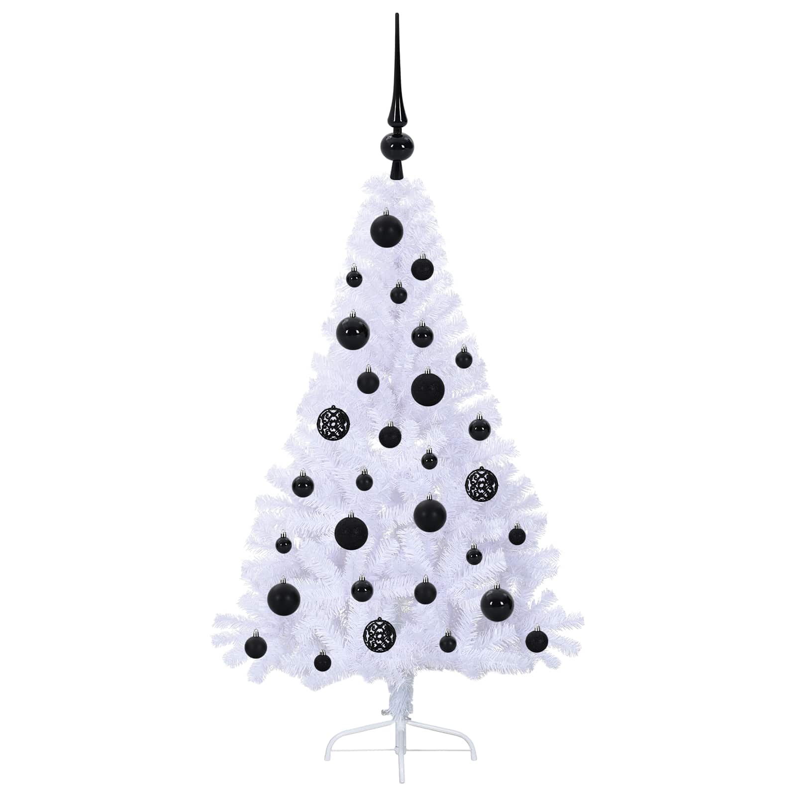 Albero di Natale artificiale Bianco 120 cm PVC e Acciaio 3426795