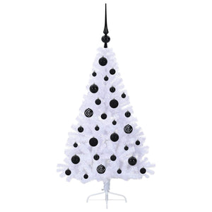 Albero di Natale artificiale Bianco 120 cm PVC e Acciaio 3426795