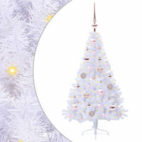 Albero di Natale artificiale Bianco 120 cm PVC e Acciaio 3426796