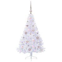 Albero di Natale artificiale Bianco 120 cm PVC e Acciaio 3426796