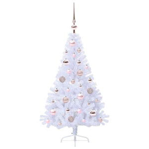 Albero di Natale artificiale Bianco 120 cm PVC e Acciaio 3426796