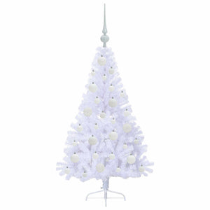 Albero di Natale artificiale Bianco 120 cm PVC e Acciaio 3426797