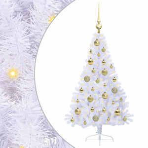 Albero di Natale artificiale Bianco 120 cm PVC e Acciaio 3426798