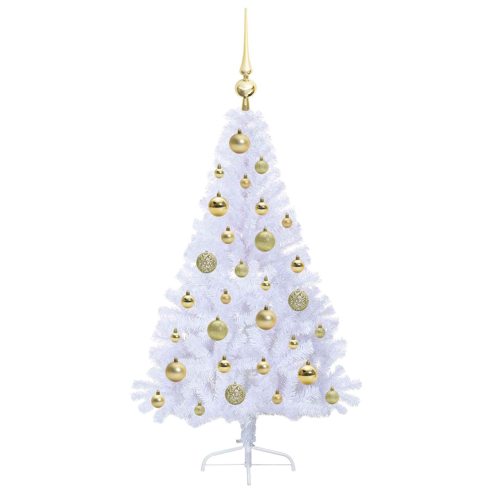 Albero di Natale artificiale Bianco 120 cm PVC e Acciaio 3426798