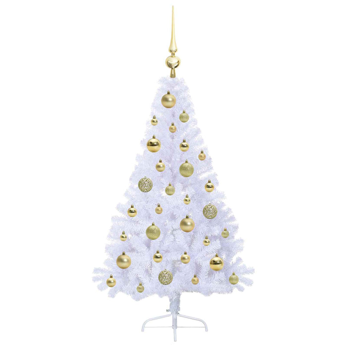Albero di Natale artificiale Bianco 120 cm PVC e Acciaio 3426798