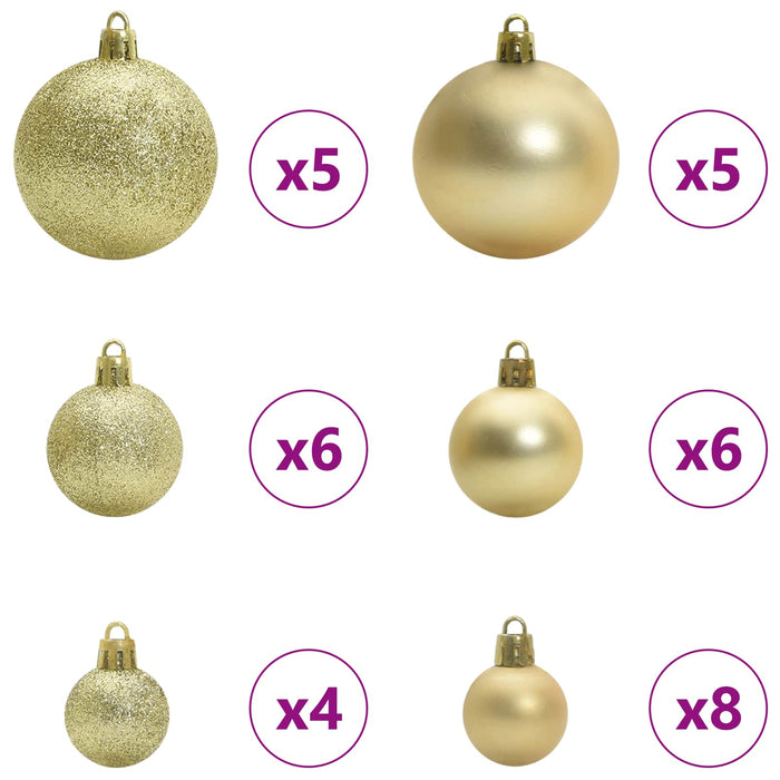 Albero di Natale artificiale Bianco 120 cm PVC e Acciaio 3426798