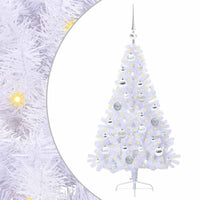 Albero di Natale artificiale Bianco 120 cm PVC e Acciaio 3426799