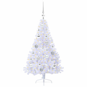 Albero di Natale artificiale Bianco 120 cm PVC e Acciaio 3426799