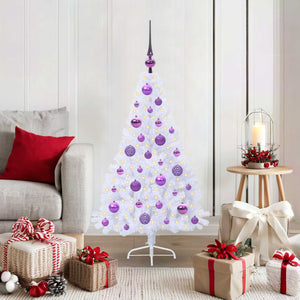 Albero di Natale artificiale Bianco 120 cm PVC e Acciaio 3426800