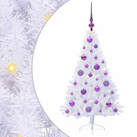 Albero di Natale artificiale Bianco 120 cm PVC e Acciaio 3426800