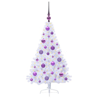 Albero di Natale artificiale Bianco 120 cm PVC e Acciaio 3426800