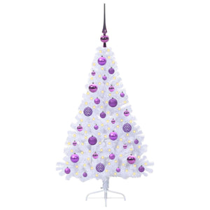 Albero di Natale artificiale Bianco 120 cm PVC e Acciaio 3426800