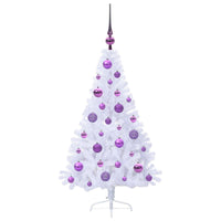 Albero di Natale artificiale Bianco 120 cm PVC e Acciaio 3426800