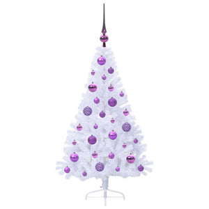 Albero di Natale artificiale Bianco 120 cm PVC e Acciaio 3426800