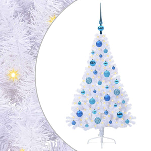 Albero di Natale artificiale Bianco 120 cm PVC e Acciaio 3426801