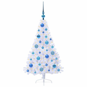 Albero di Natale artificiale Bianco 120 cm PVC e Acciaio 3426801