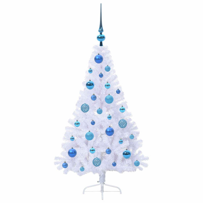 Albero di Natale artificiale Bianco 120 cm PVC e Acciaio 3426801