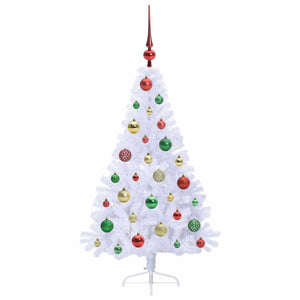 Albero di Natale artificiale Bianco 120 cm PVC e Acciaio 3426802