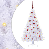 Albero di Natale artificiale Bianco 150 cm PVC e Acciaio 3426803