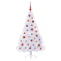 Albero di Natale artificiale Bianco 150 cm PVC e Acciaio 3426803