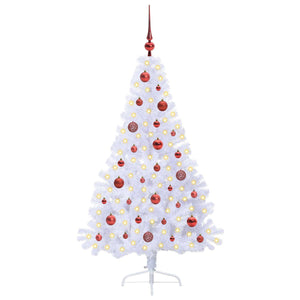 Albero di Natale artificiale Bianco 150 cm PVC e Acciaio 3426803