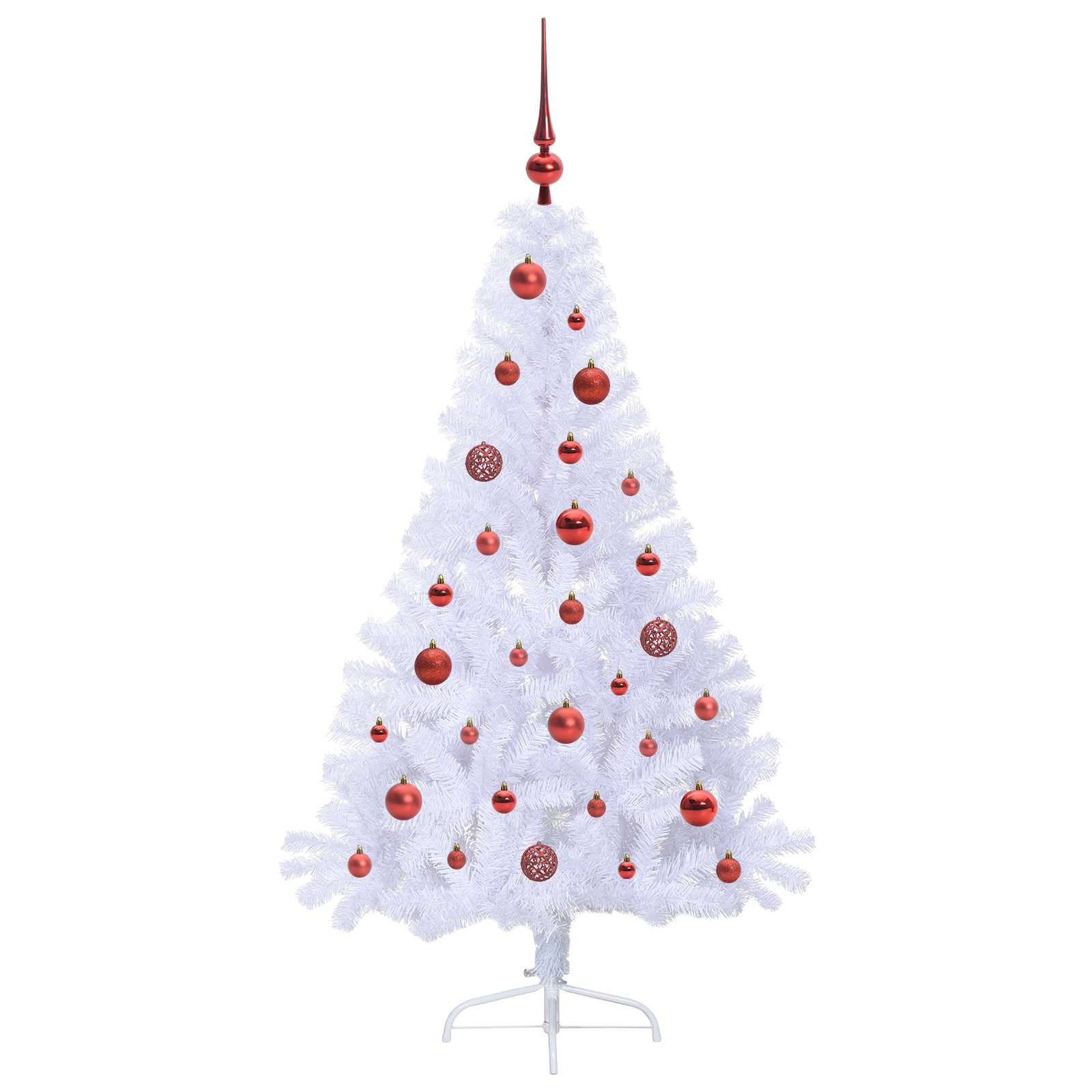 Albero di Natale artificiale Bianco 150 cm PVC e Acciaio 3426803
