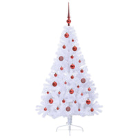 Albero di Natale artificiale Bianco 150 cm PVC e Acciaio 3426803