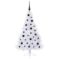 Albero di Natale artificiale Bianco 150 cm PVC e Acciaio 3426804