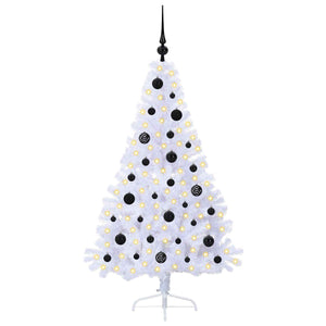 Albero di Natale artificiale Bianco 150 cm PVC e Acciaio 3426804