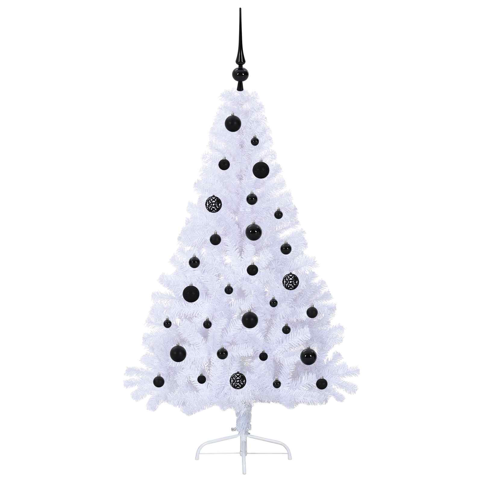 Albero di Natale artificiale Bianco 150 cm PVC e Acciaio 3426804