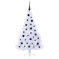 Albero di Natale artificiale Bianco 150 cm PVC e Acciaio 3426804